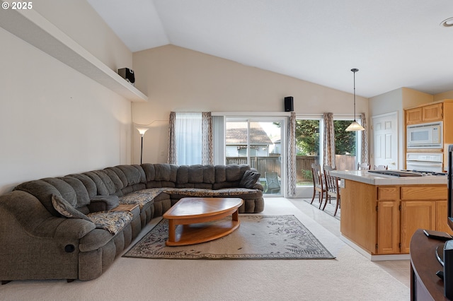 1545 NE Gertz Rd, Portland, OR 97211 - living room with lofted ceiling
