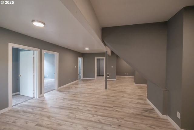 640 8th St, Astoria, OR 97103 - interior space with baseboards, light wood-style floors, and visible vents