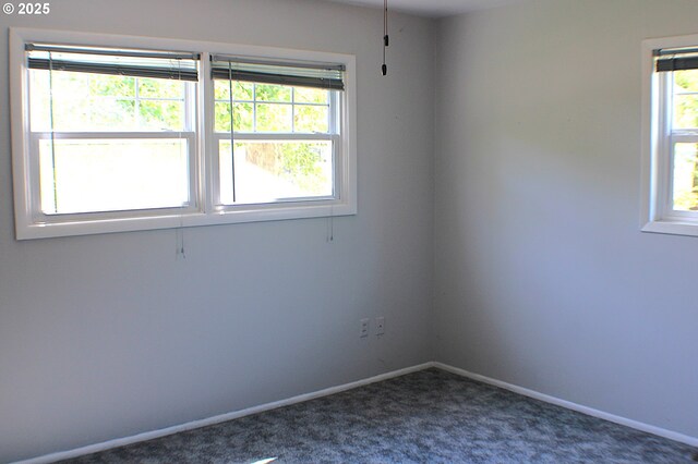 131 Mountain View Ave, Myrtle Creek, OR 97457 - spare room with plenty of natural light and dark colored carpet