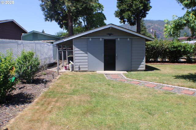 131 Mountain View Ave, Myrtle Creek, OR 97457 - rear view of house with a shed