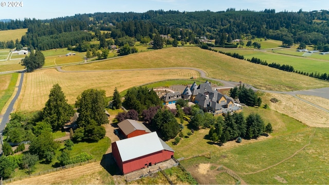 26480 SW Wilken Ln, West Linn, OR 97068 - overview of rural landscape featuring a forest