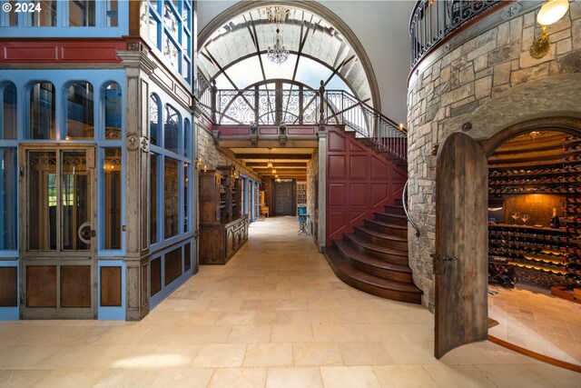 26480 SW Wilken Ln, West Linn, OR 97068 - wine cellar with a high ceiling