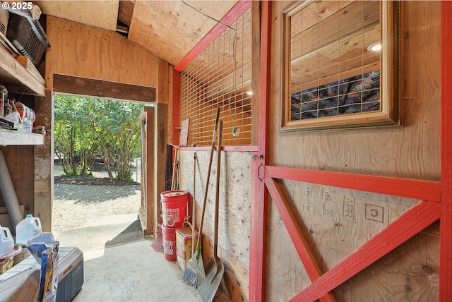 view of horse barn