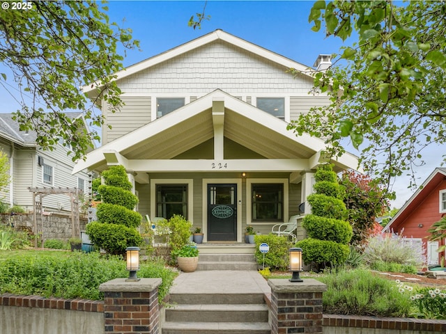 224 NE 44th Ave, Portland, OR 97213 - view of front of house with covered porch