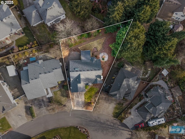 birds eye view of property