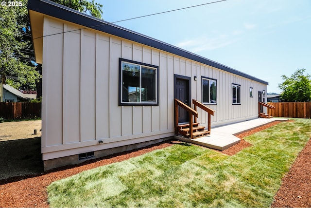 116 W J St, Springfield, OR 97477 - back of house with entry steps and board and batten siding