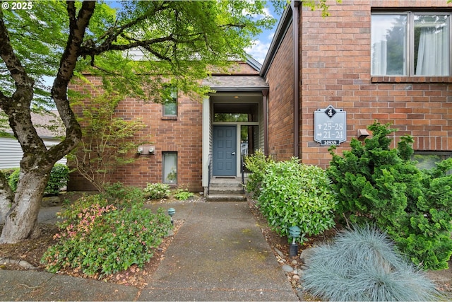 14935 NE Sacramento St Unit 28, Portland, OR 97230 - property entrance with brick siding