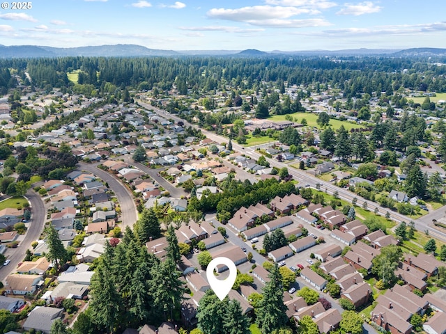 14935 NE Sacramento St Unit 28, Portland, OR 97230 - aerial view of property's location featuring a mountain backdrop and nearby suburban area