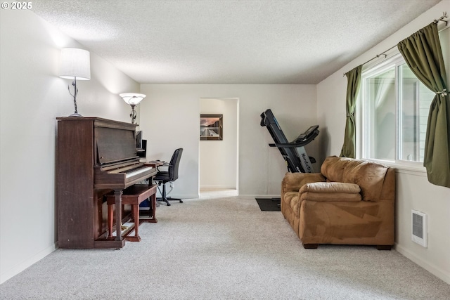 5160 SW 180th Ave Unit 17, Beaverton, OR 97078 - home office with carpet, a textured ceiling, and baseboards