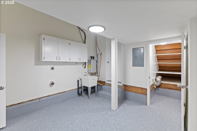 921 SE 168th Ave, Portland, OR 97233 - basement with electric panel and water heater