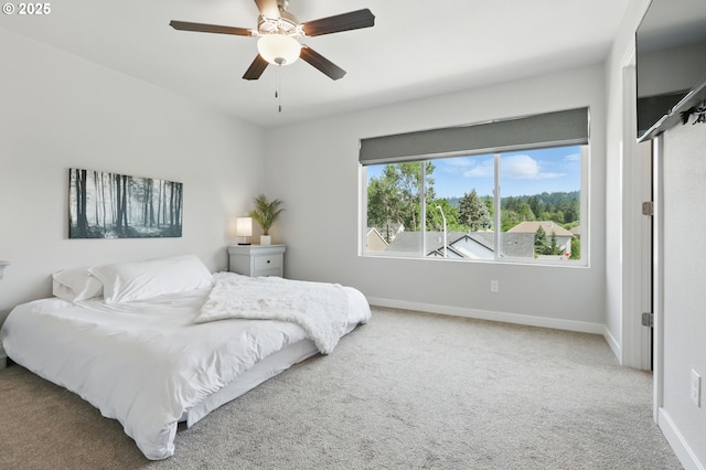4236 E Willakenzie St, Newberg, OR 97132 - bedroom with carpet floors and a ceiling fan