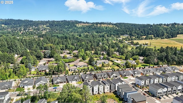 4236 E Willakenzie St, Newberg, OR 97132 - aerial view of residential area featuring a heavily wooded area