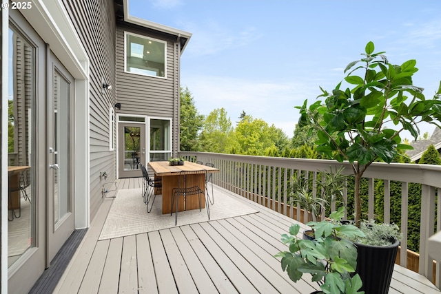 10695 SW Meier Dr, Tualatin, OR 97062 - wooden terrace featuring outdoor dining area