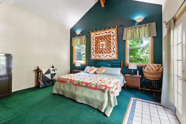 25465 S Beavercreek Rd, Beavercreek, OR 97004 - carpeted bedroom with high vaulted ceiling