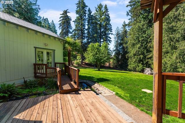 25465 S Beavercreek Rd, Beavercreek, OR 97004 - deck with french doors and a yard