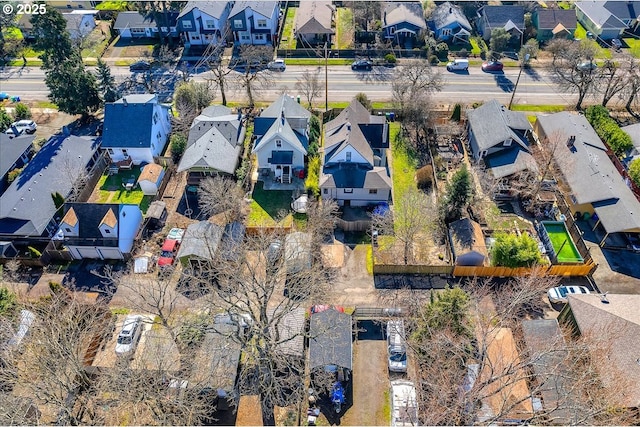 bird's eye view featuring a residential view