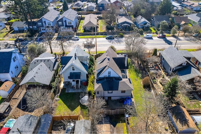 bird's eye view featuring a residential view