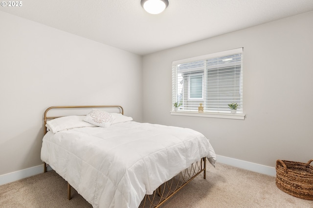 bedroom with carpet