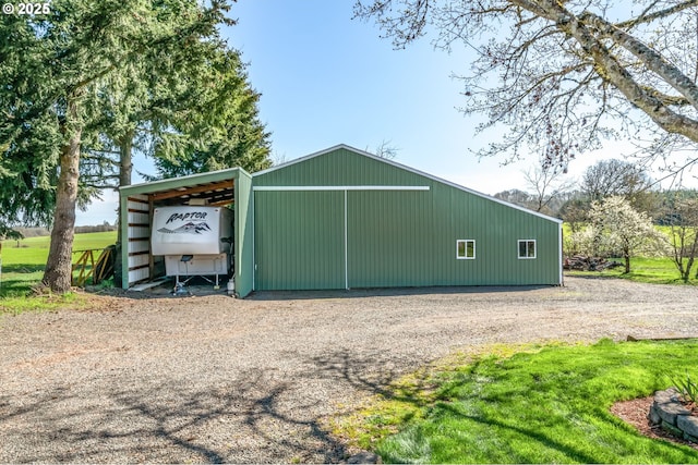 95787 Territorial Hwy, Monroe, OR 97456 - view of pole building with driveway