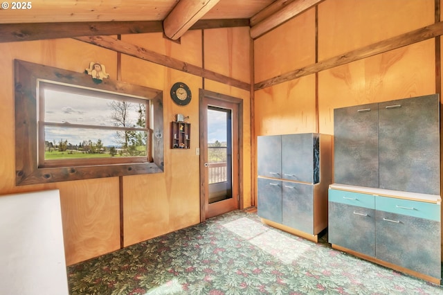 95787 Territorial Hwy, Monroe, OR 97456 - interior space featuring wooden ceiling