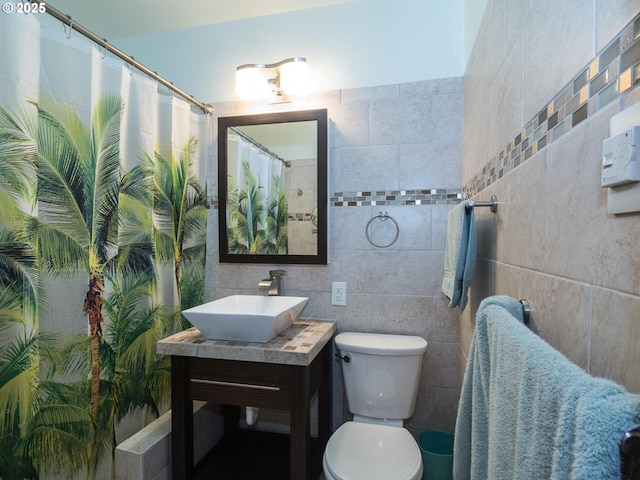 17758 SE Washington St, Portland, OR 97233 - full bath featuring tile walls, toilet, and vanity