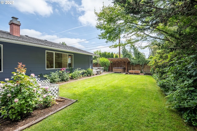1444 Russet Dr, Eugene, OR 97401 - view of yard with a hot tub