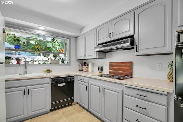 4420 NW 187th Ave, Portland, OR 97229 - kitchen with dishwasher, under cabinet range hood, electric cooktop, and light countertops