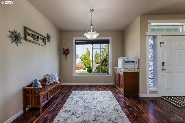 34511 Noble Rd, Saint Helens, OR 97051 - entryway with baseboards and dark wood-type flooring