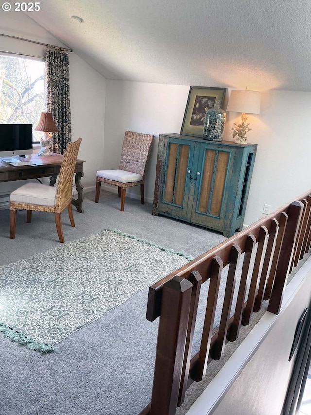 14922 SW 109th Ave, Portland, OR 97224 - carpeted home office with a textured ceiling and baseboards