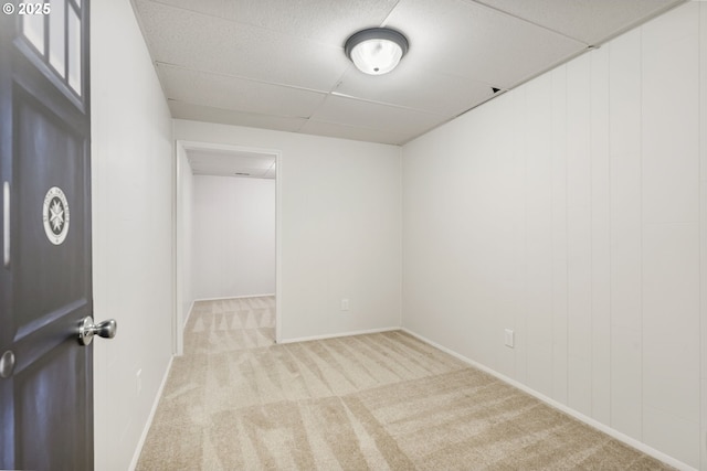 12370 SW 121st Ave, Tigard, OR 97223 - carpeted empty room featuring a drop ceiling and baseboards