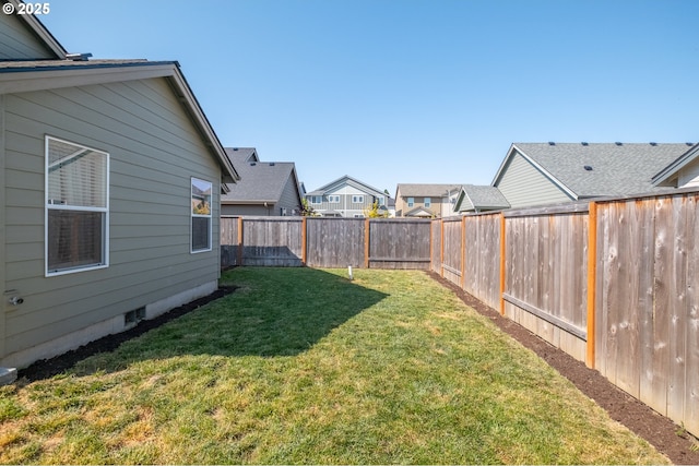 414 SE Ray St, Dallas, OR 97338 - view of yard with a fenced backyard and a residential view