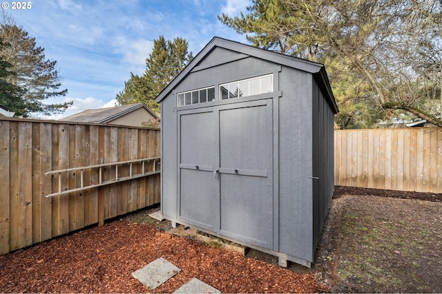 view of outbuilding