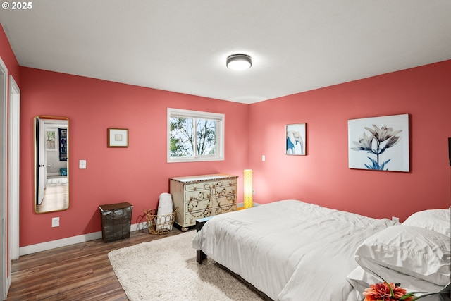 10951 SE Valley View Ter, Happy Valley, OR 97086 - bedroom with dark wood-style floors and baseboards