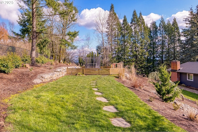 10951 SE Valley View Ter, Happy Valley, OR 97086 - view of green lawn with a garden