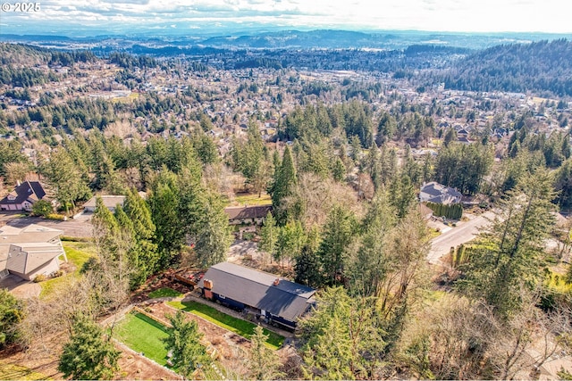 10951 SE Valley View Ter, Happy Valley, OR 97086 - aerial view of a heavily wooded area and mountains