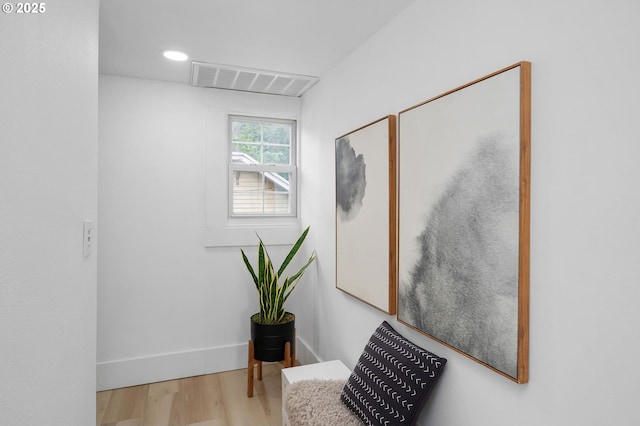 3321 NE 13th Ave, Portland, OR 97212 - hallway featuring wood finished floors and recessed lighting