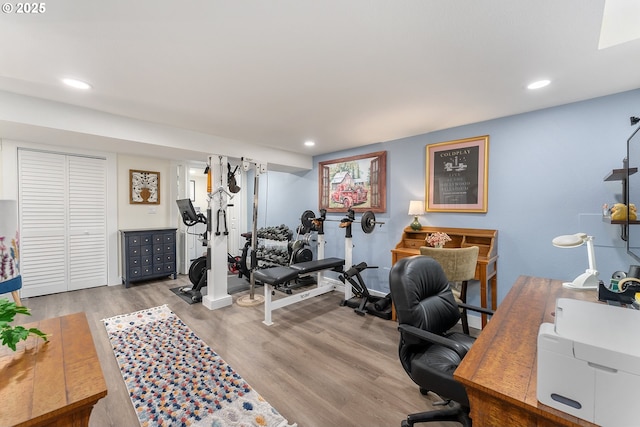 6914 N Campbell Ave, Portland, OR 97217 - office space with wood finished floors and recessed lighting