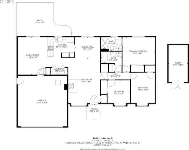 1363 SE 135th Ave, Portland, OR 97233 - home floor plan