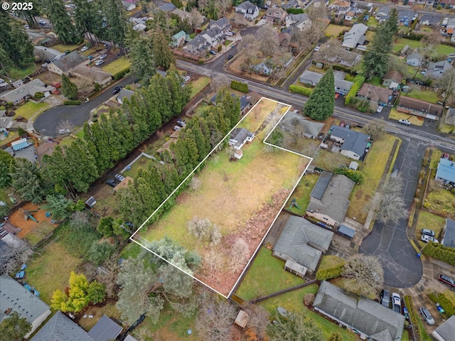 bird's eye view featuring a residential view