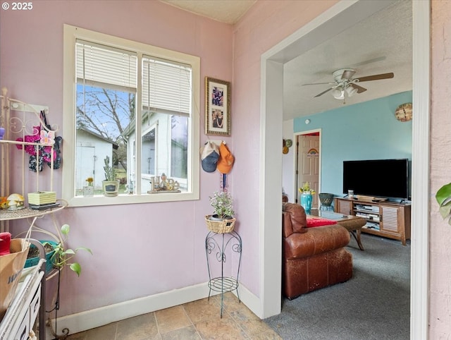 interior space with baseboards