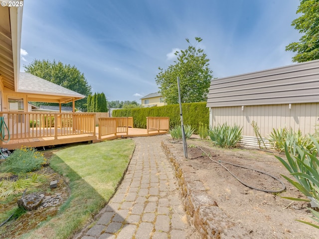 651 SW Westview Dr, Mcminnville, OR 97128 - view of yard featuring a deck