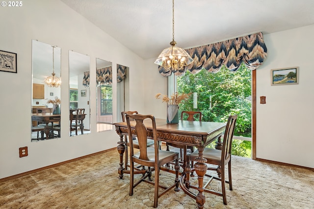 1430 NW 19th St, Gresham, OR 97030 - dining room featuring a chandelier and vaulted ceiling