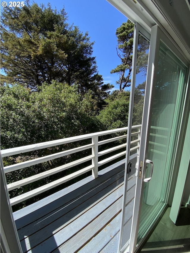 view of balcony