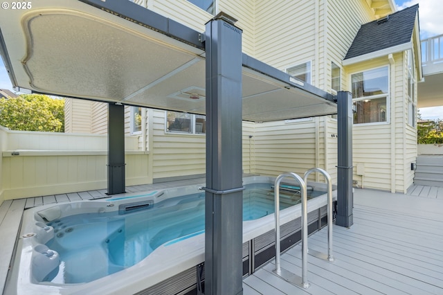 1365 NW 96th Ave, Portland, OR 97229 - view of pool featuring a deck and a hot tub