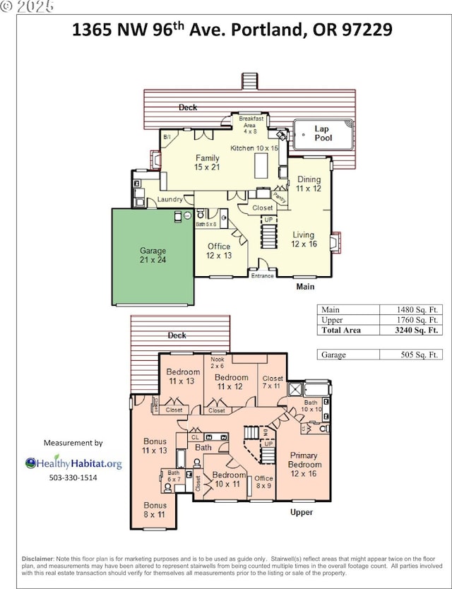 1365 NW 96th Ave, Portland, OR 97229 - home floor plan