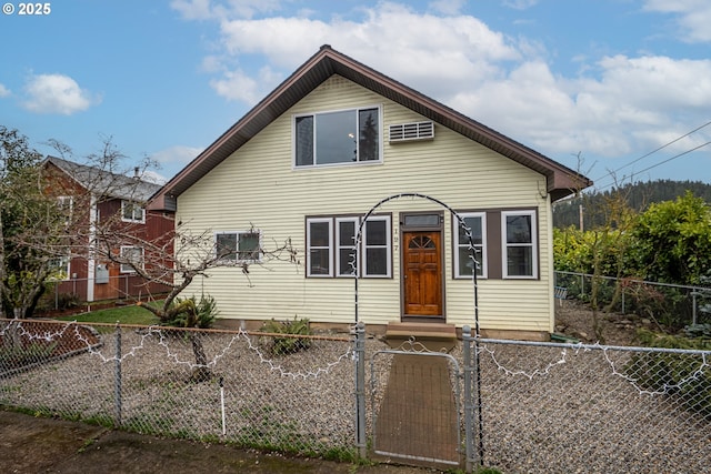 bungalow-style house featuring central air condition unit