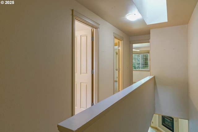 4001 12th St Cut Off SE Unit 18, Salem, OR 97302 - hall featuring an upstairs landing and a skylight