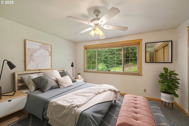 4001 12th St Cut Off SE Unit 18, Salem, OR 97302 - carpeted bedroom with baseboards and a ceiling fan