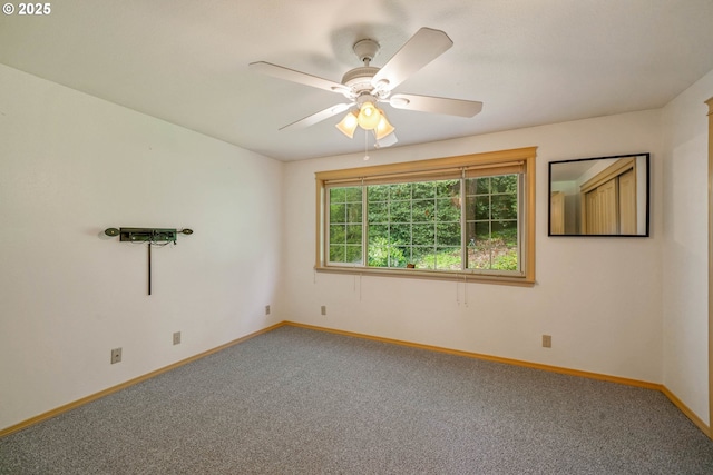 4001 12th St Cut Off SE Unit 18, Salem, OR 97302 - spare room featuring carpet flooring, baseboards, and ceiling fan
