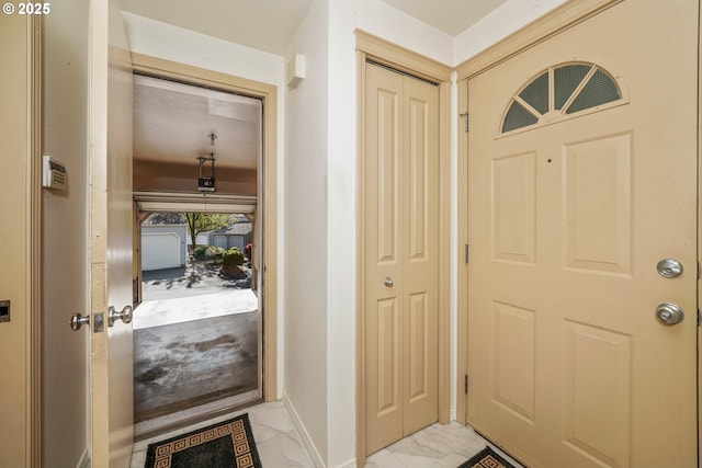 4001 12th St Cut Off SE Unit 18, Salem, OR 97302 - entryway featuring light marble finish flooring and baseboards